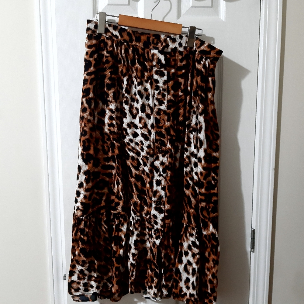 TALBOTS Leopard Print Women's Skirt